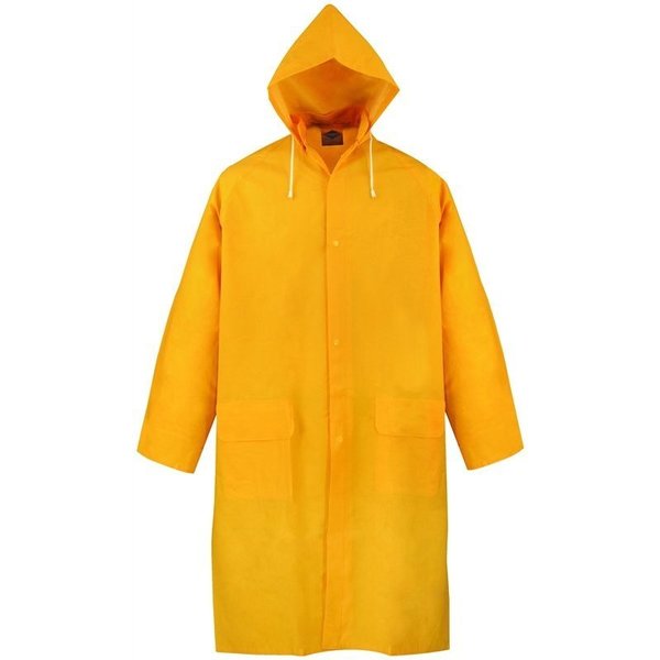 Diamondback Coat Rain W/Hood Yellow Xlarge PY-800XL